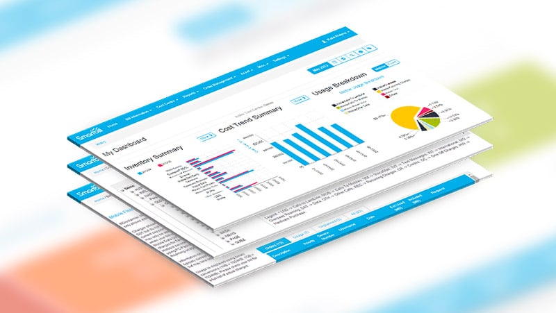 Chart of total expense management